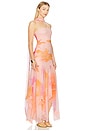 view 3 of 5 Teryn Silk Dress in Peche Primavera