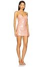 view 2 of 4 Deserae Sequin Dress in Peche