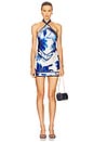 view 1 of 3 Adelaide Dress in Azure Primavera