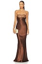 view 2 of 5 Graziella Embellished Dress in Espresso
