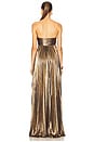 view 3 of 4 Zoa Dress in Antique Gold
