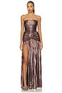 view 1 of 4 Aelita Dress in Metallic Mauve