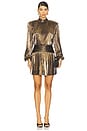 view 1 of 4 Freja Dress in Antique Gold