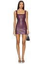 view 1 of 3 Tilde Leather Dress in Port