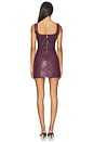 view 3 of 3 Tilde Leather Dress in Port