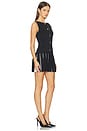 view 2 of 3 Elisabetta Knit Dress in Metallic Black