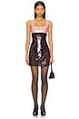 view 1 of 4 Amethyst Sequin Dress in Rose, Port & Black