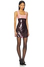 view 2 of 4 Amethyst Sequin Dress in Rose, Port & Black