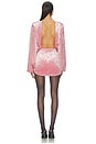 view 3 of 3 Elysia Velvet Dress in Vintage Rose