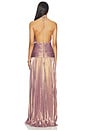 view 3 of 5 Thalia Dress in Purple & Gold