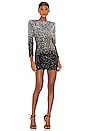 view 1 of 4 Nikki Dress in Black & Silver Ombre