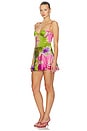 view 3 of 4 Kyona Dress in Kiwi Hibiscus Floral