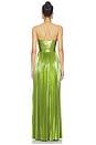 view 3 of 4 Sevyn Maxi Dress in Metallic Kiwi