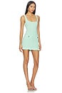 view 2 of 4 VESTIDO LOULOU in Metallic Mint