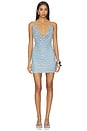 view 1 of 4 ROBE COURTE MICH in Ice Blue & Silver