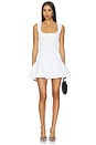view 1 of 3 ROBE COURTE CATERINA in Metallic White