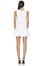 view 3 of 3 ROBE COURTE CATERINA in Metallic White