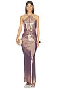 view 1 of 4 VESTIDO NOLIRA in Purple Gold