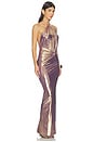 view 2 of 4 VESTIDO NOLIRA in Purple Gold