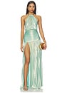 view 1 of 4 Faelina Dress in Golden Mint