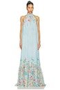 view 2 of 3 ROBE FRANCY in Bleu Fleur Tropicale