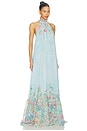 view 3 of 3 ROBE FRANCY in Bleu Fleur Tropicale