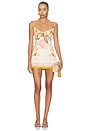 view 1 of 3 MINIVESTIDO MARGARIE in Ochre Shell Foulard