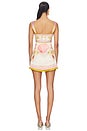 view 3 of 3 MINIVESTIDO MARGARIE in Ochre Shell Foulard
