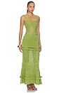 view 2 of 4 VESTIDO WINONA in Metallic Kiwi