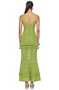 view 3 of 4 VESTIDO WINONA in Metallic Kiwi
