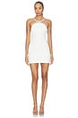 view 1 of 4 MINIVESTIDO AILSA in White & Silver