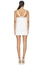 view 3 of 4 MINIVESTIDO AILSA in White & Silver