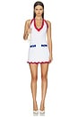 view 1 of 4 VESTIDO FLORRA in White & Geranium