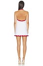 view 3 of 4 VESTIDO FLORRA in White & Geranium