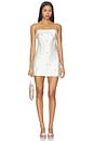 view 1 of 4 Dotty Embellished Dress in Cream