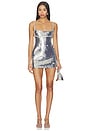 view 1 of 4 ROBE COURTE ADERYN in Silver