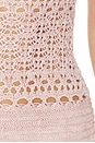 view 4 of 4 Agnie Crochet Dress in Metallic Baby Pink
