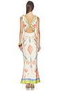 view 3 of 3 Carlotte Dress in L'acqua Marine
