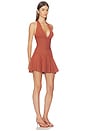 view 2 of 4 Azelma Knit Dress in Metallic Rust