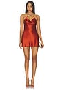 view 1 of 4 Marvel Dress in Rust