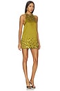 view 2 of 4 Tobonie Embroidered Dress in Basil