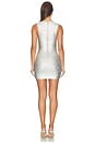 view 4 of 4 ROBE COURTE SASKIA in Silver