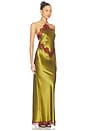 view 2 of 4 Everly Dress in Basil & Cigar