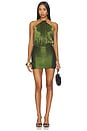 view 1 of 4 Lavinia Dress in Metallic Basil