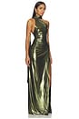 view 2 of 5 VESTIDO ALDER  in Metallic Army Green