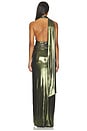 view 5 of 5 VESTIDO ALDER  in Metallic Army Green