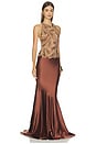 view 2 of 4 Evolet Embroidered Dress in Hazelnut
