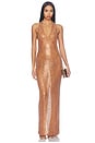 view 1 of 4 Lolly Sequin Dress in Hazelnut