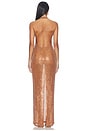 view 4 of 4 Lolly Sequin Dress in Hazelnut