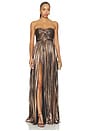 view 1 of 4 Serita Dress in Metallic Bourbon